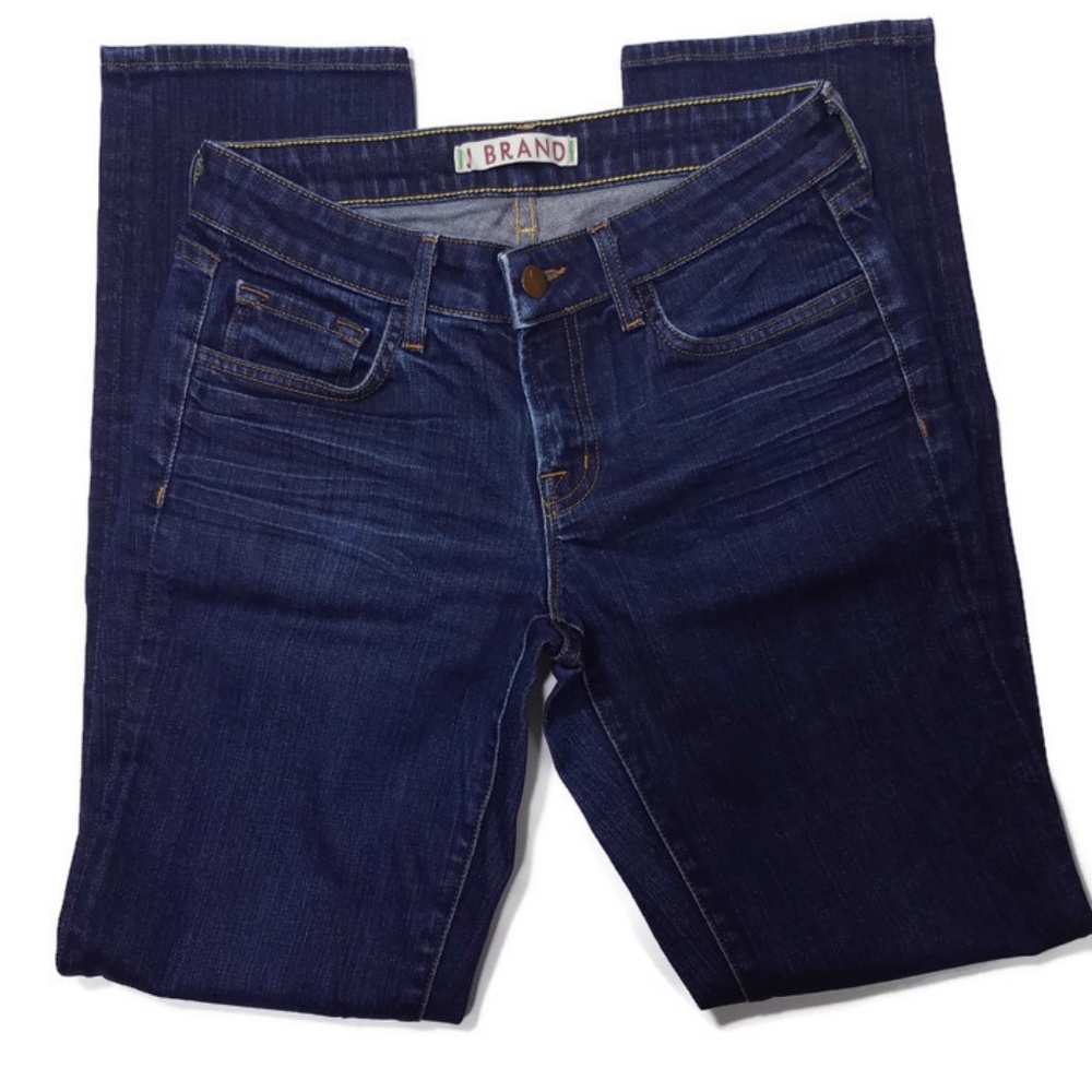 J Brand Straight Leg Jeans Dark Wash Ink 28